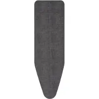 Brabantia Housse de table à repasser C - 124 x 45 cm - Couche supérieure - Denim Black