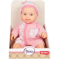 Huismerk CUTE BABY 02023A - Poupée bébé rose, poupée bébé petite habillée, env. 22,5 cm