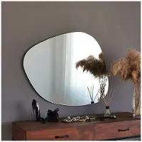 Mioli Decor Locelso Miroir MDF blanc 75x58x2 - forme organique