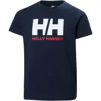 Helly Hansen Logo Short Sleeve T-shirt Bleu 12 Years Garçon