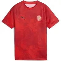 Puma Girona Fc 25/26 Pre Match Junior Short Sleeve T-shirt Rouge 5-6 Years Enfants