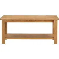 vidaXL Table basse 90 x 45 x 40 cm chêne massif