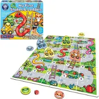 Orchard Toys Jeu de société Snakes and Ladders MES PREMIÈRES COUPES ET ÉCHELLES
