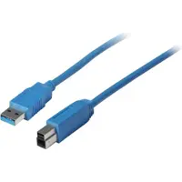 S-Impuls Câble de connexion USB3.0, A/B, 0,5m, bleu