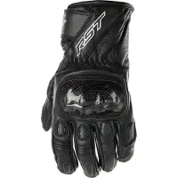 Rst Stunt 3 Perforated Leather Woman Gloves Noir L Femme