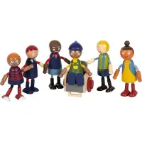 Small Foot Figurines en bois famille avec fauteuil roulant