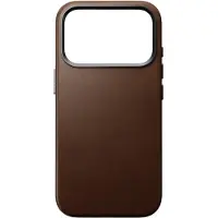 Nomad Coque arrière Traditional Leather avec MagSafe Apple iPhone 17 Pro - Marron