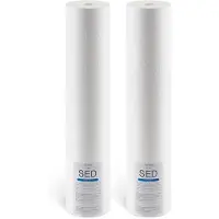 Vevor Cartouche de Rechange pour Filtre à Eau Toute la Maison 2PCs 115x507 mm