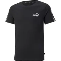Puma pour garçon. 84730001 Essentials+ Tape T-shirt noir (4Años= 104cm), Casuel, Coton, Manche courte, mode enfantine
