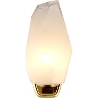 Searchlight Applique murale Rocky avec verre blanc