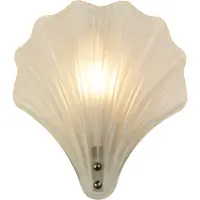 Searchlight Applique murale Shell avec verre blanc