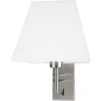 Lyora Applique murale Logan blanc avec chrome