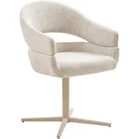 House Nordic Dover chaise de salle à manger avec pied rotatif gris.