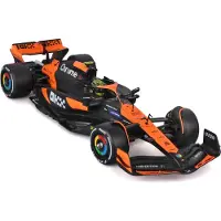 Bburago Véhicule F1 McLaren MCL38 2024 Norris avec casque