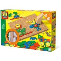 SES Creative Hobby Build Wooden Mosaics With Hammer Vert