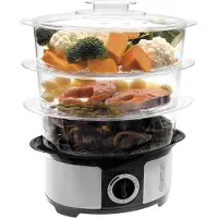 Lacor - 69121 - Cuisine électrique à vapeur 1000W - Gris