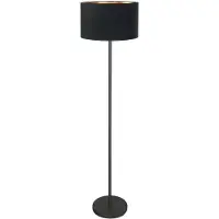 Mexlite Lampadaire noir Noor avec capot noir