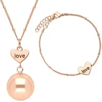 Bola Heart and Love bola de grossesse Rose Gold