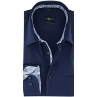 Venti Comfort Fit Chemise bleu, Unicolore
