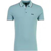 BOSS Paddy 10241663 Green Short Sleeve Polo Bleu M Homme