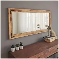 Emob Miroir Locelso | 100% Pin | Noyer | 110x50x3cm