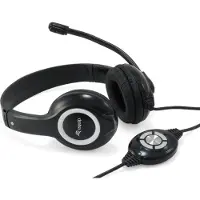 Equip 245301 écouteur/casque Avec fil Arceau Appels/Musique USB Type-A Noir