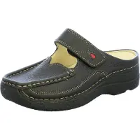 Wolky Chaussons Wolky Women Roll Printed Leather Black-Taille 42