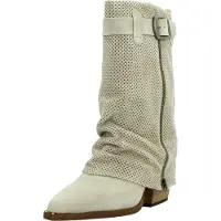 Alpe pour femme. 527611 Bottes en cuir beige Dua (39), 3 à 5 cm, Fermeture éclair, Casuel