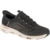 SKECHERS pour femme. 104610 Chaussures à enfiler : Glide-Step Gratify - Pace noir (41), Plat, Lacets, Casuel, Sport, Multisport