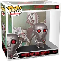 Funko POP! Queen News Of The World With Album Case Figure Argenté Enfants