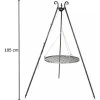 FarmCook Grille en acier sur Trépied-Ø 50cm--