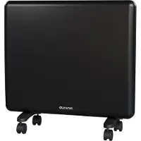 Auronic Convector Heater - 1000W - Chauffage électrique - 3 niveaux - Panneau métallique - Freestanding - Roues - Noir