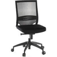 Hjh OFFICE Siège De Bureau / Fauteuil De Direction Porto Eco, Assise Tissu / Dossier Maille, Noir Hjh Office