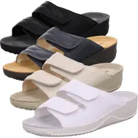Rohde Sandales Femmes Mules Cogs Largeur F Soltau-40 1940, Taille:37 EU, Couleur:Blanc