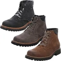 Josef seibel Chance 39, bottines pour hommes, doublure chaude, lacets, couleur noire, chaussures de loisirs