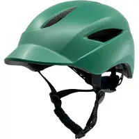 Crazy Safety Casque de vélo urbain | Éclairage USB | Vert mat (M) | EN1078
