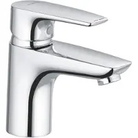 Kludi PURE & SOLID, robinetterie pour lavabo, 75, sans garniture d'écoulement, chrome, 1 pièce.