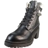 Mustang Bottines à lacets 'Leila' noir