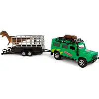 Kids Globe HKG Land Rover remorque transport Dinosaur 520178