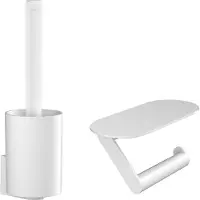 Hansgrohe WallStoris Ensemble d'accessoires pour les toilettes blanc mat 27969700