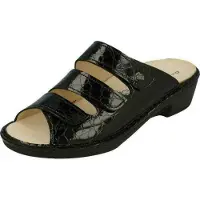 Finn Comfort Mule 'Pantolette Damen 02688 072099 Echtleder in schwarz' noir