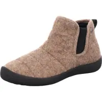 Rohde Chaussons pour femme , bottines chaudes en feutre avec semelles amovibles, modèle D.Olbia 2009, pointure : 38 EU, couleur : beige