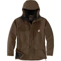 Carhartt Super Dux Bonded, veste en textile ,Marron Foncé ,S