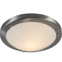 QAZQA Plafonnier moderne en acier 31 cm IP44 - Yuma