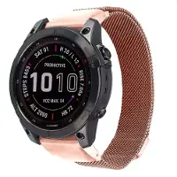 IMoshion Bracelet QuickFit Milanais - Connexion Garmin 20 mm - Taille L/XL - Rose Gold