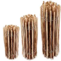 Aquagart 5m de clôture en lattes de 50cm de haut, écart entre les lattes de 4-6cm Clôture de jardin en noisetier Clôture en bois