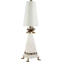 Flambeau Leda lampe de table crème, or FB-LEDA-TL