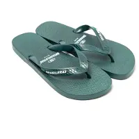Brasileras Claquettes / Tongs 'Classic Pro' vert foncé / blanc