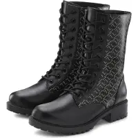 LASCANA Bottines à lacets gris / noir