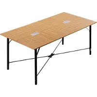 Vevor Table de conférence rectangulaire 1800 mm pour 6 à 8 personnes